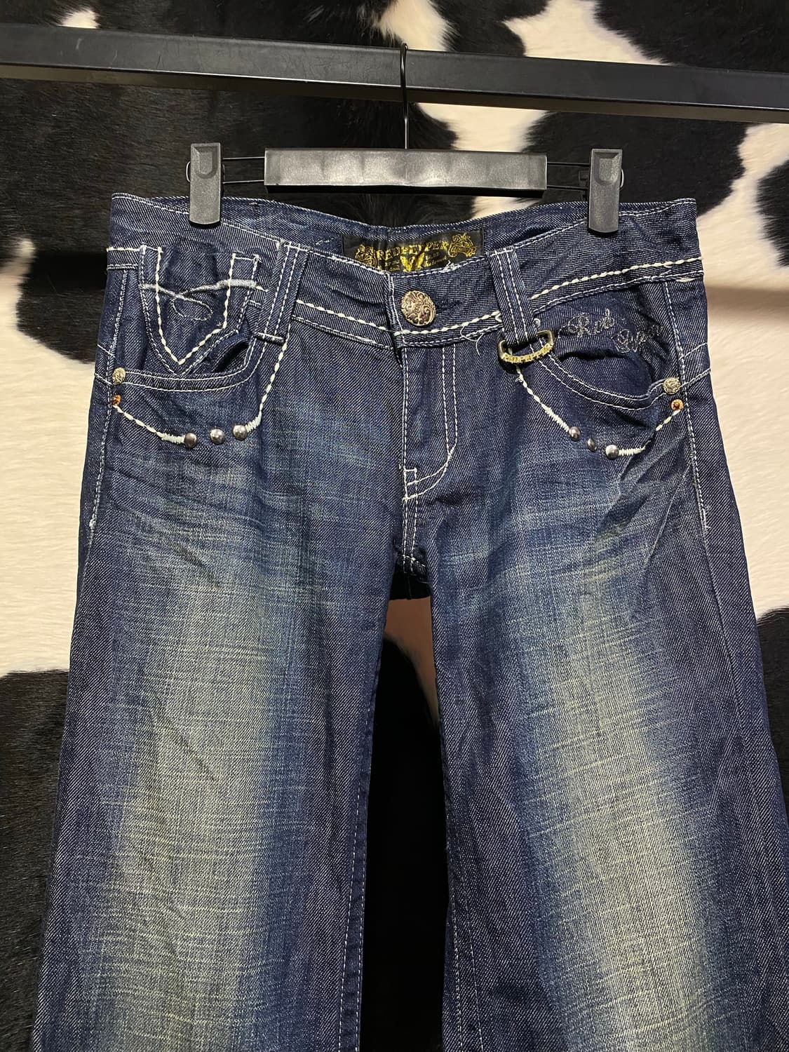 Redpepper 신치백 디테일 워싱 부츠컷 데님 상품이미지4