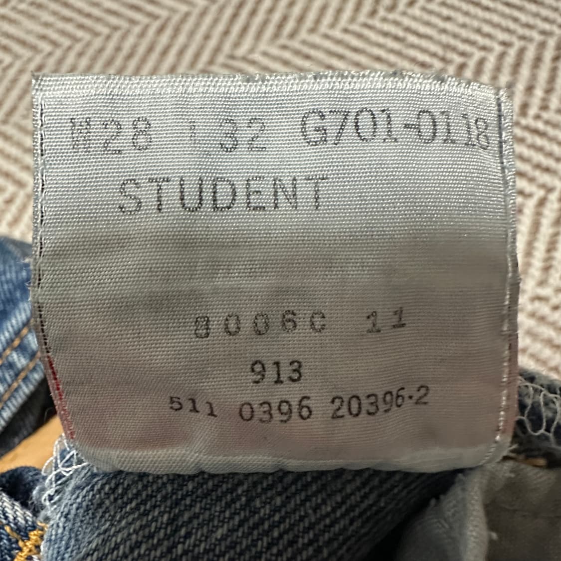 LEVI'S 701 90's usa made denim pants 상품이미지5