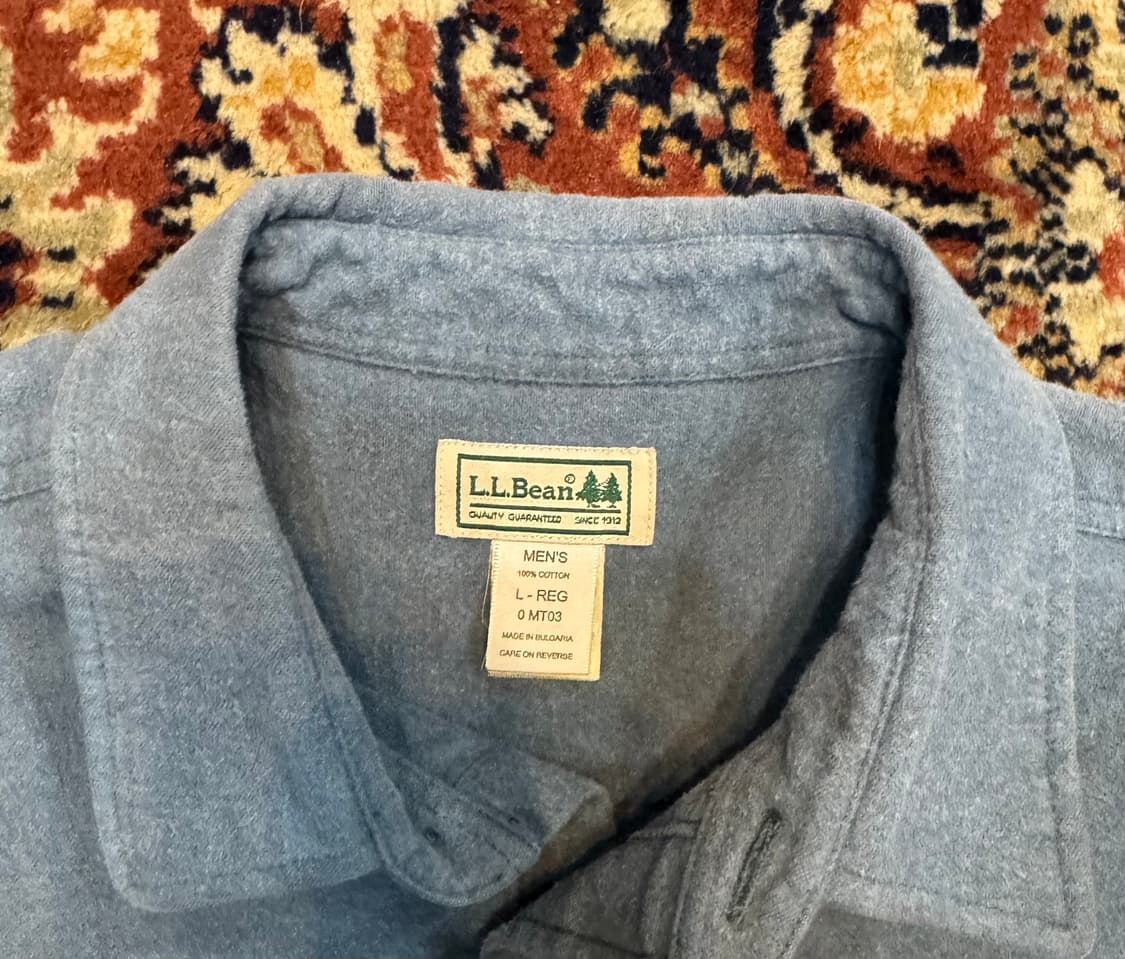 빈티지 엘엘빈 샤모아 셔츠 L (569) 상품이미지5