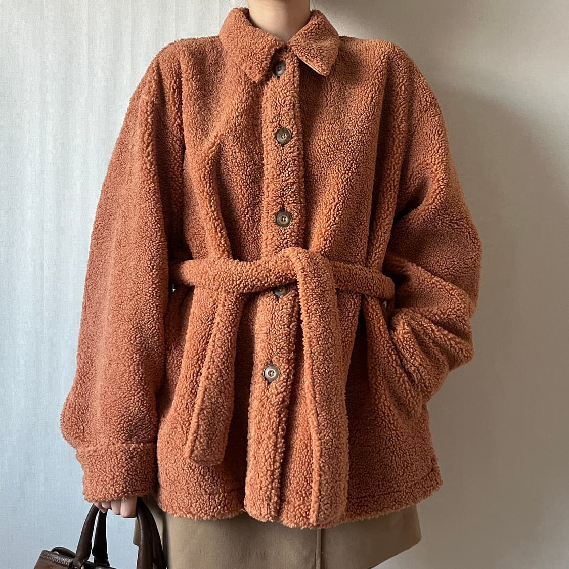 UNIQLO U Belted Fleece Jacket 상품이미지2