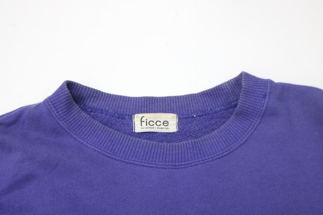 FICCE 피체 요시유키 코니시 빈티지 엠블럼 자수 퍼플 맨투맨 상품이미지4