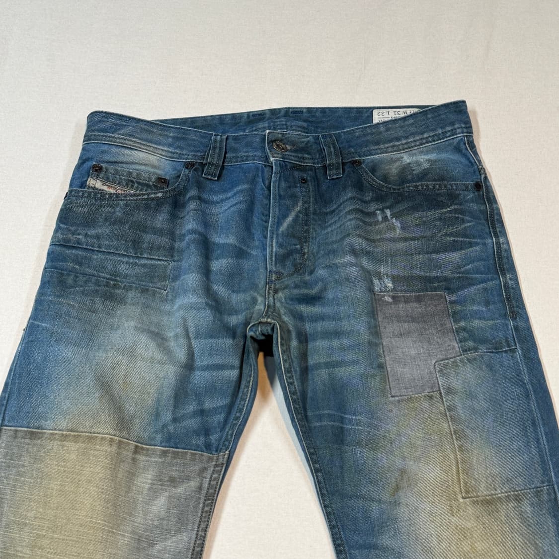 32inch) 디젤 DIESEL 사파도 패치워크 데님 팬츠 상품이미지2