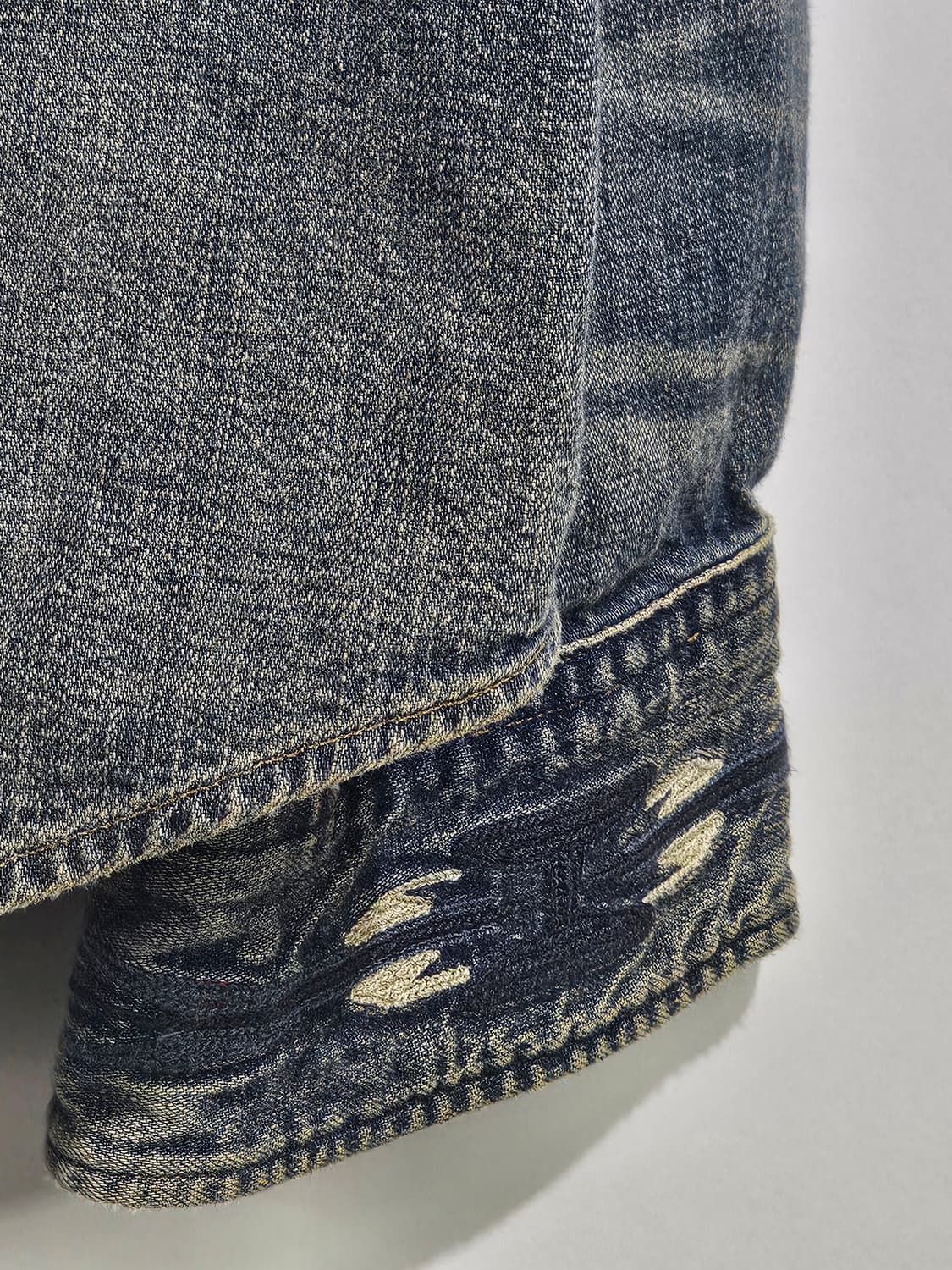 RRL 데님 웨스턴 셔츠 (웨스턴 요크 패턴)m 상품이미지5