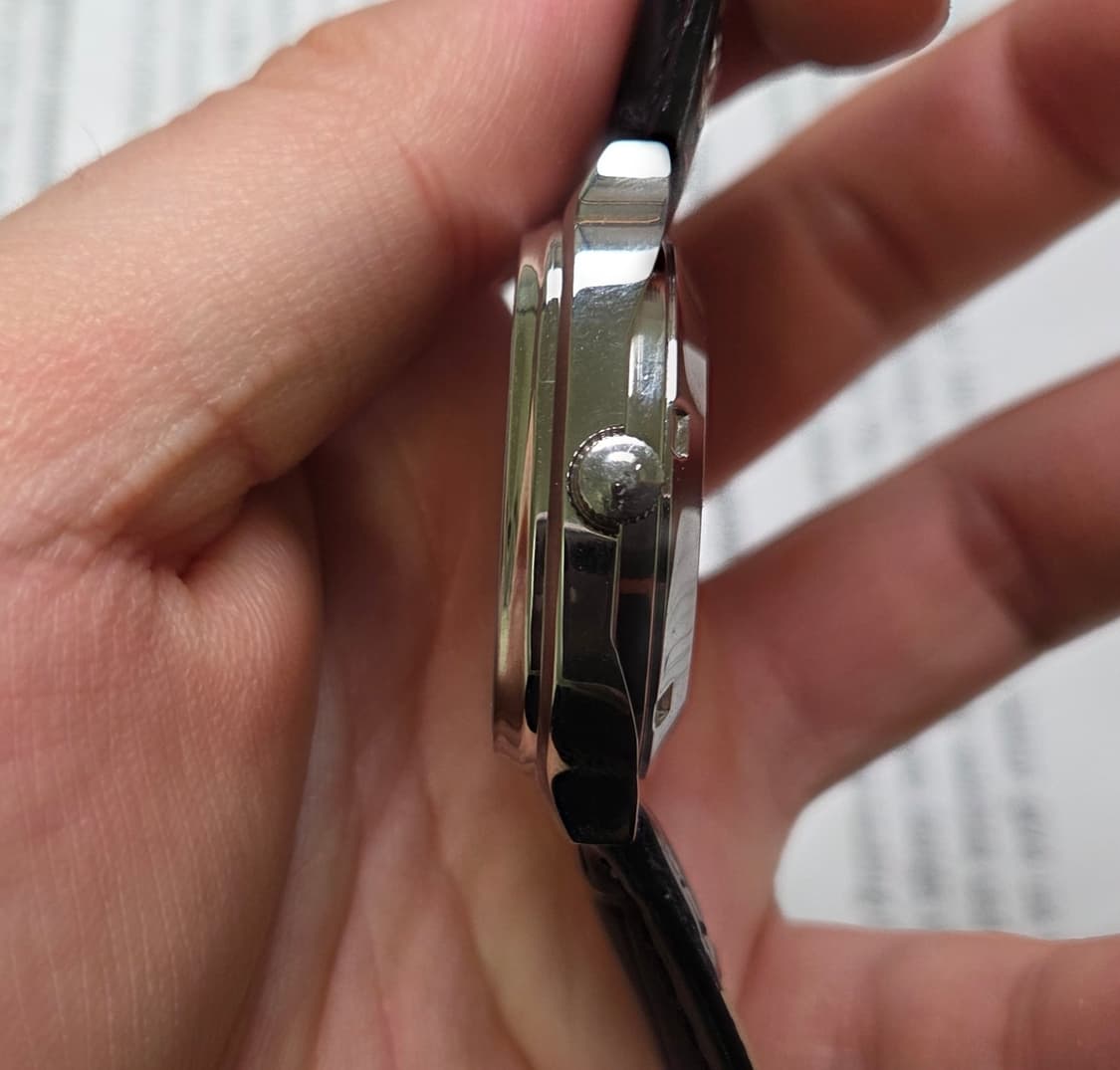 빈티지 부로바 데이데이트 사각탱크형 오리지널 실버다이얼 오토매틱  상품이미지5