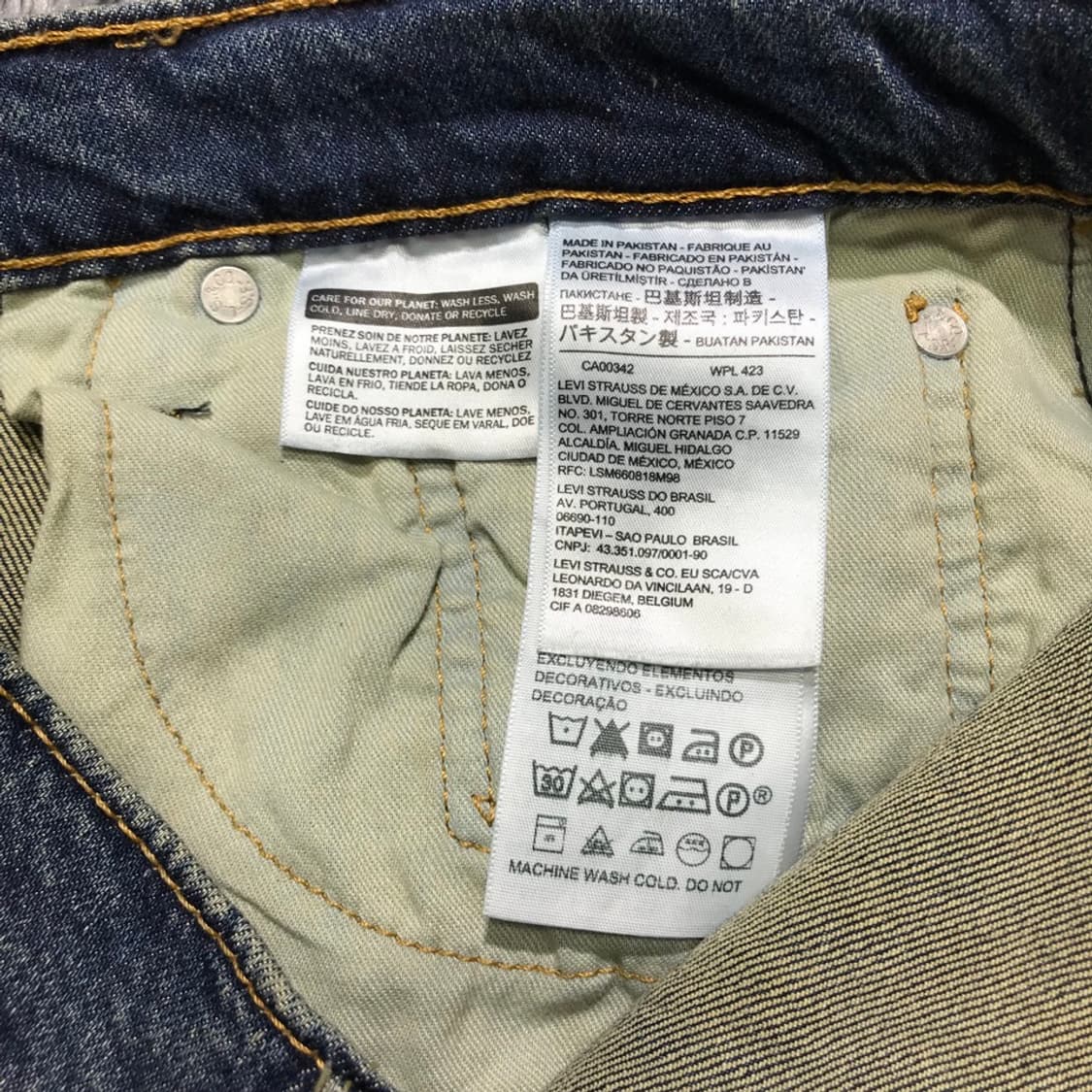 [[32인치, A급] 리바이스(LEVI'S) 502 데님 팬츠p288 상품이미지8