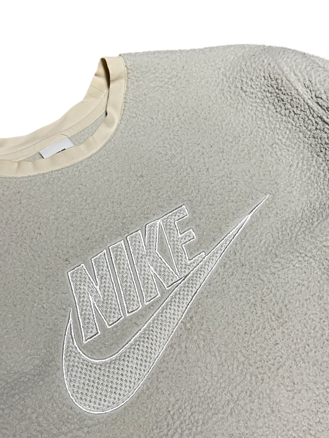 나이키 빅로고 플리스 맨투맨 XXL 아이보리 상품이미지2