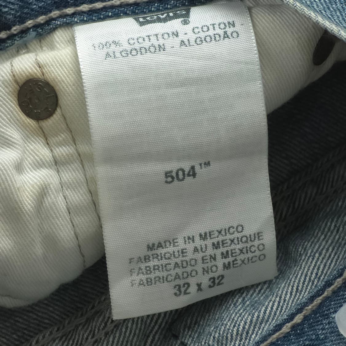 [32] 리바이스 504 데님팬츠 Made In Mexico 상품이미지5
