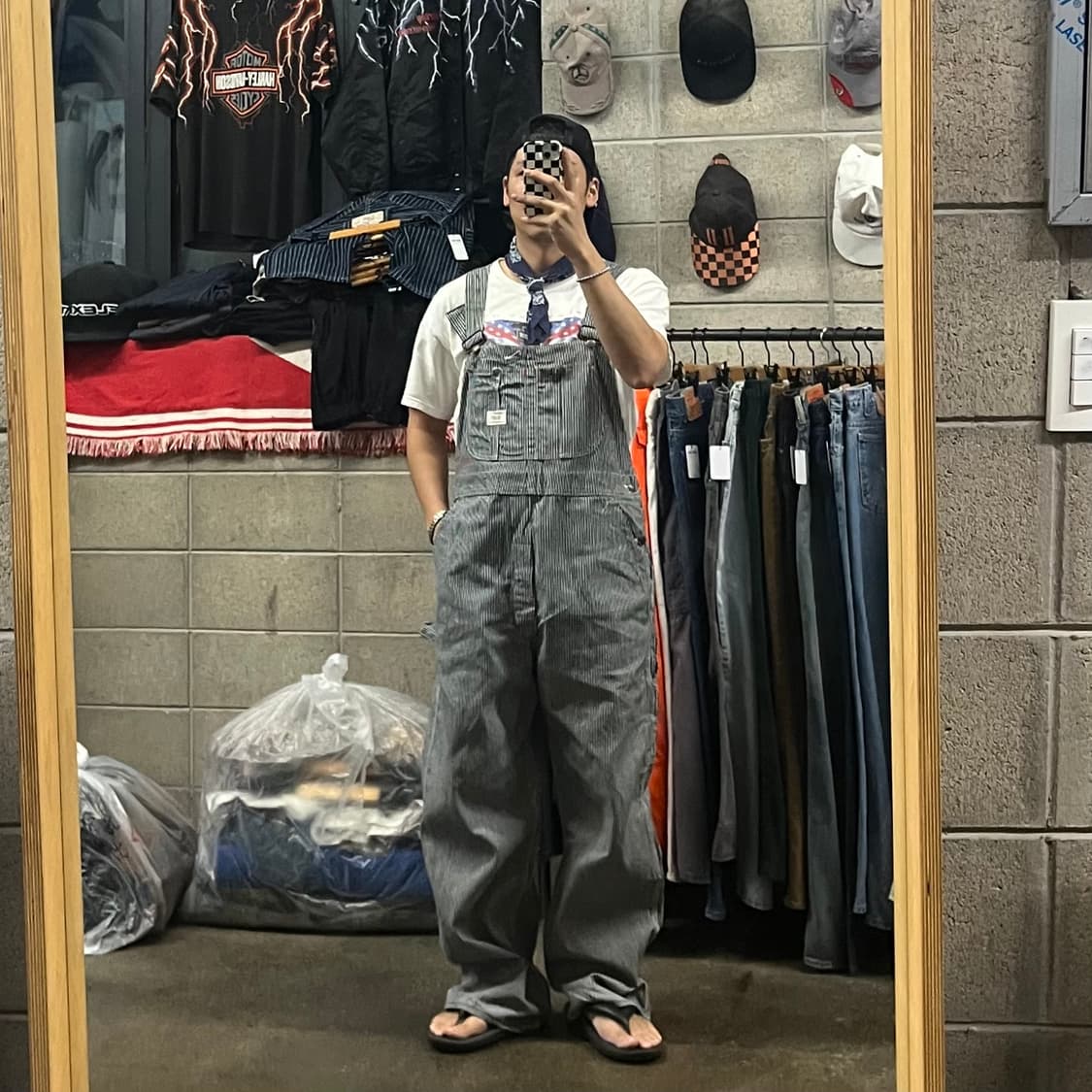 70s  JC Penney 빅맥 히코리 오버롤 (~35“) 상품이미지4