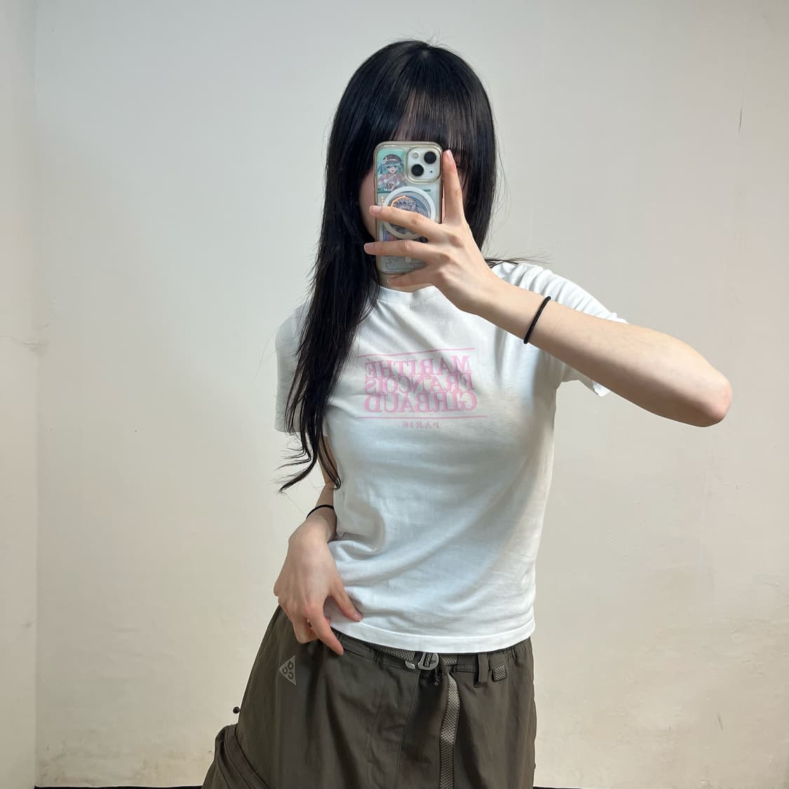 Marithé François Girbaud white t-shirt 상품이미지1
