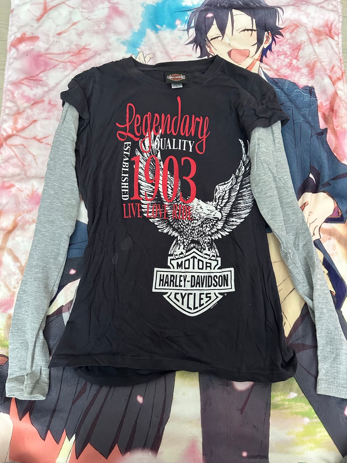 할리 데이비슨 여자 긴팔쭉티 상품이미지1