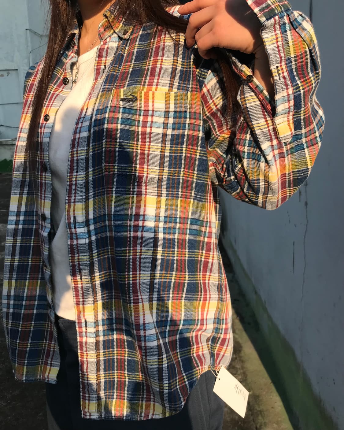 크로커다일 레트로 체크 셔츠 상품이미지3