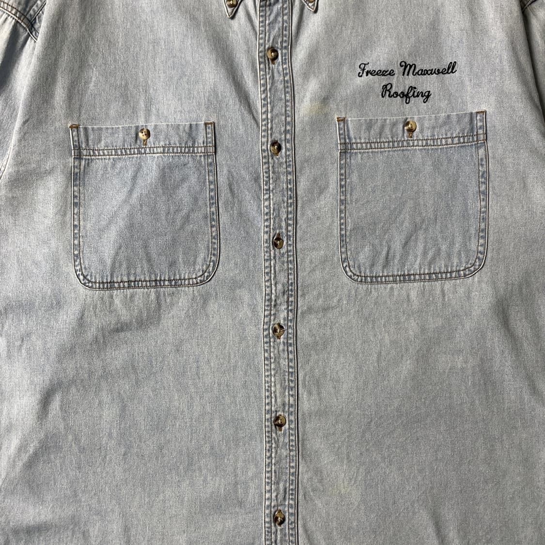 TEXX 빈티지 다운버튼 코튼 데님 셔츠 A00673 상품이미지3