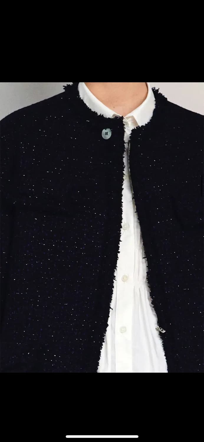 제이청 Anubis Tweed Jacket_Navy 상품이미지4