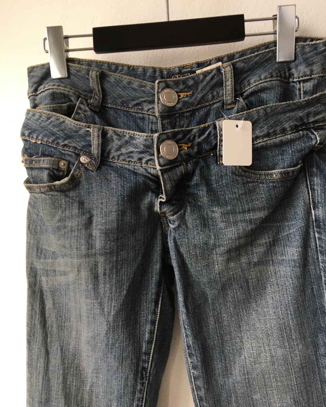 Cecil Mcbee double waist denim pants 상품이미지4