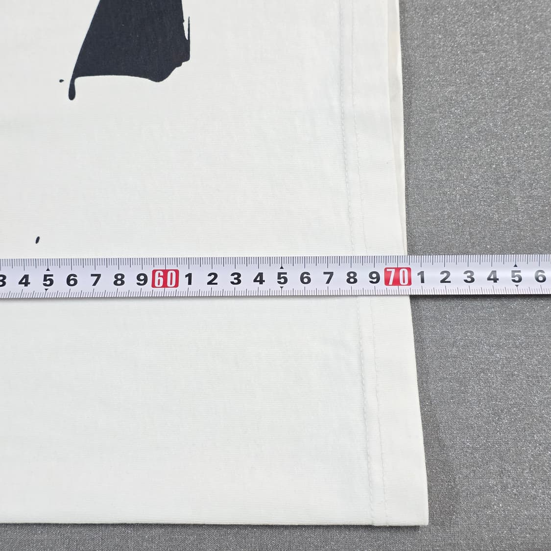 L 100-105 노매뉴얼 레드 프린팅 반팔티셔츠 화이트 상품이미지6