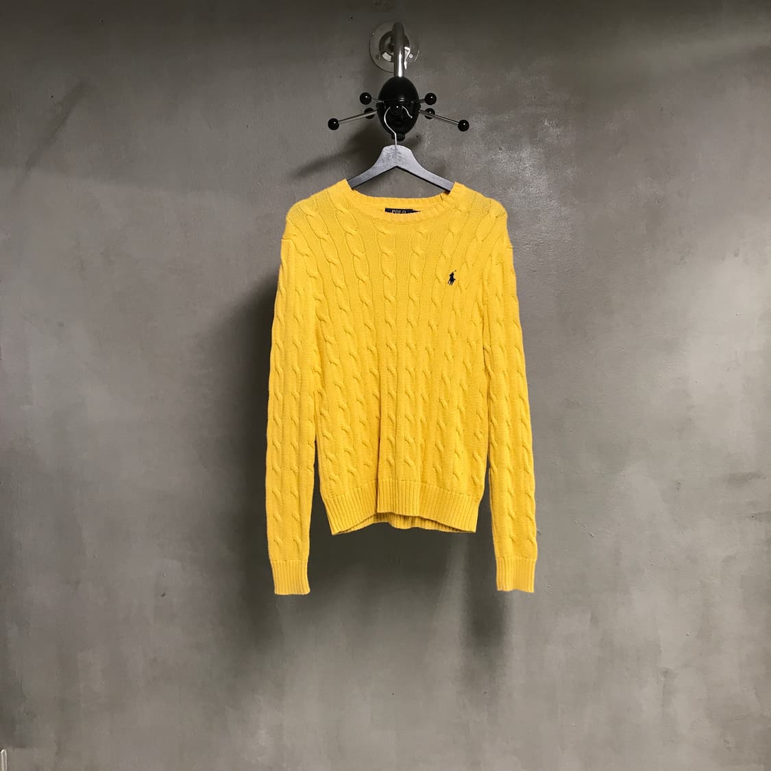 폴로 랄프로렌 케이블 니트 옐로 XS 상품이미지1