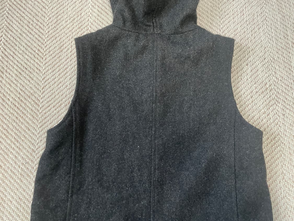 빈티지 켈렌 다크그레이 후드 울 베스트  J03733 상품이미지9