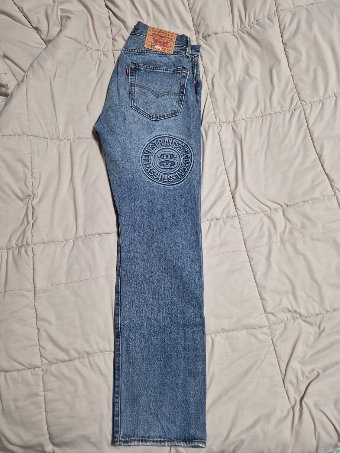 스투시 x 리바이스 501 인디고 워시 판매합니다 상품이미지4