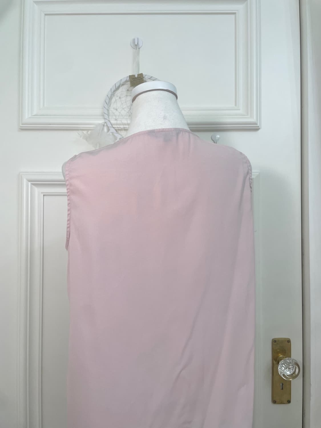 pink ruffle summer sleeveless blouse 상품이미지4