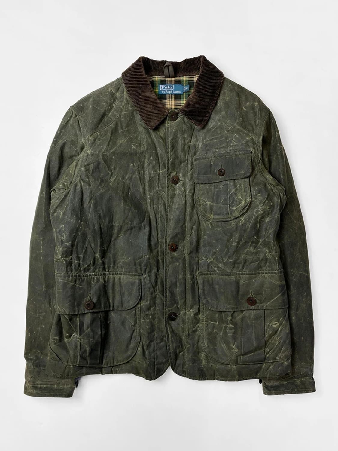 폴로 랄프로렌 90's 오일 클로스 왁스 모호크 헌팅 자켓 PN5654 상품이미지1