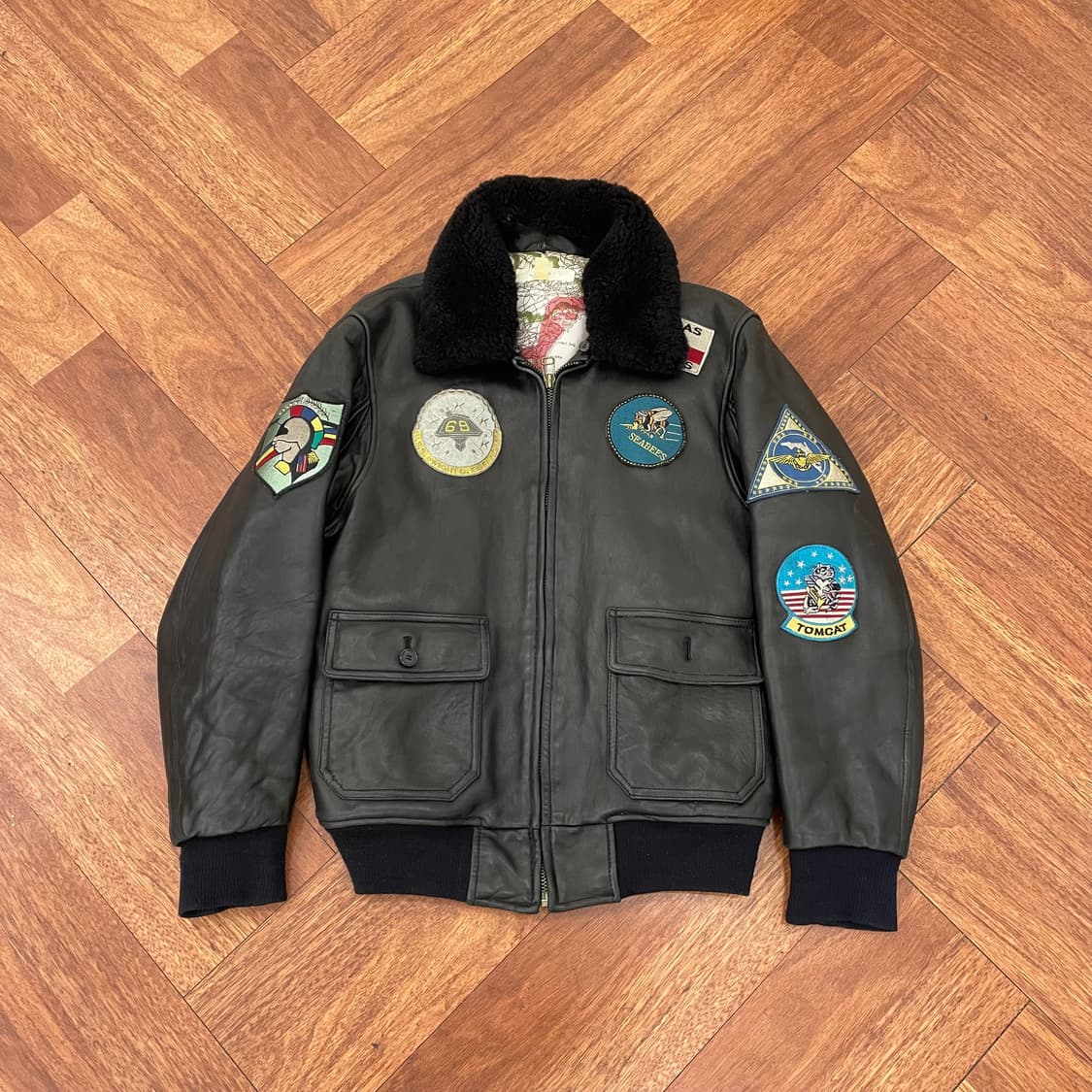 언코일 레더 g-1 자켓 상품이미지1