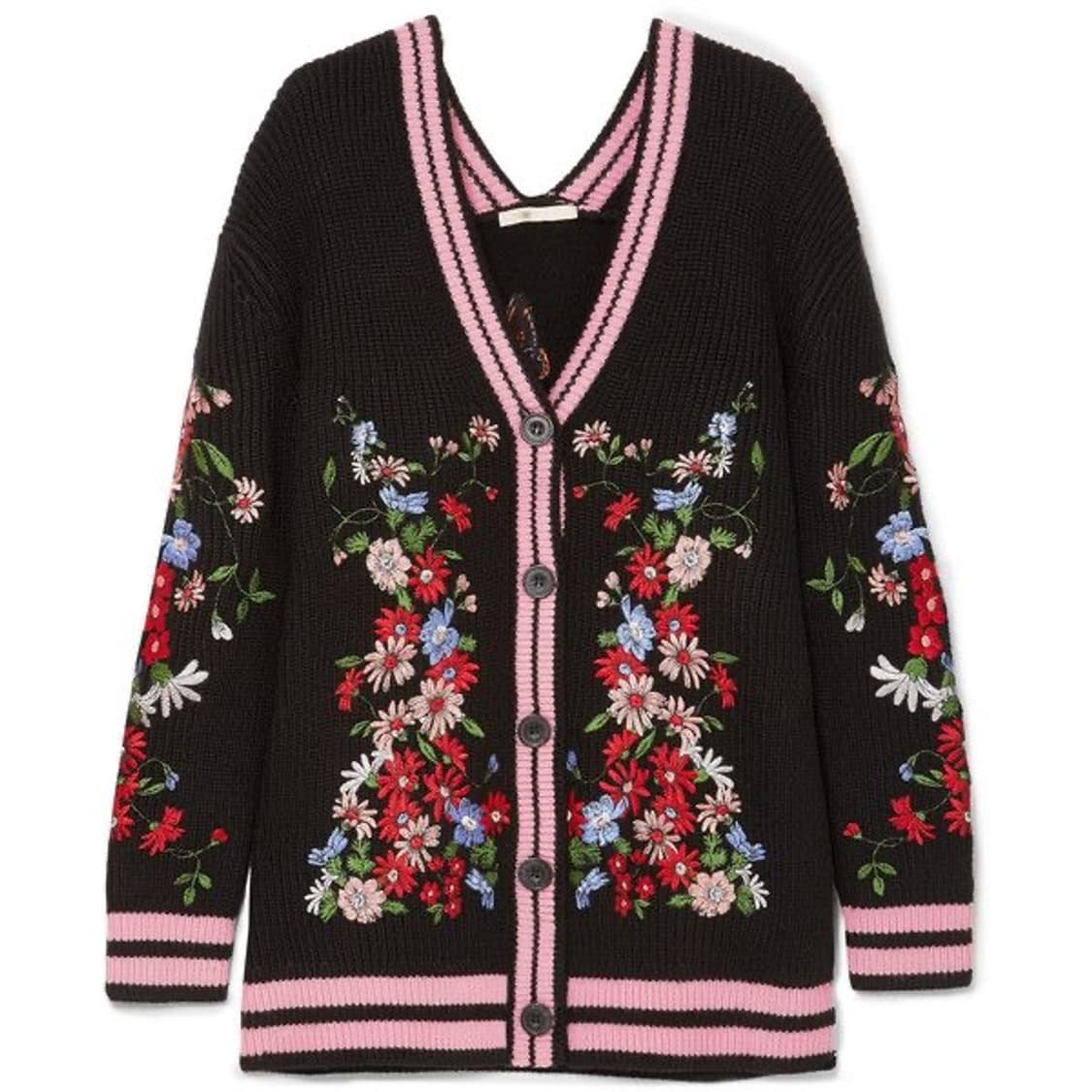 마쥬 maje 꽃 자수 오버핏 가디건 상품이미지1