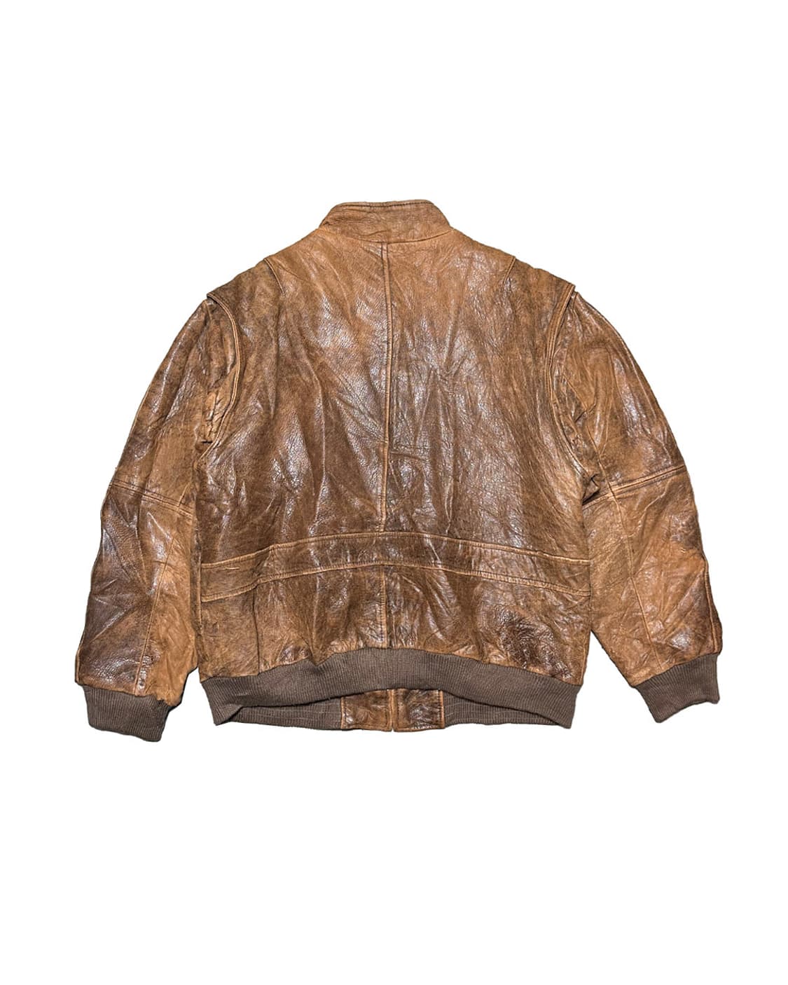 Old 헤비 리얼 레더 에이징 레이싱 자켓 상품이미지2