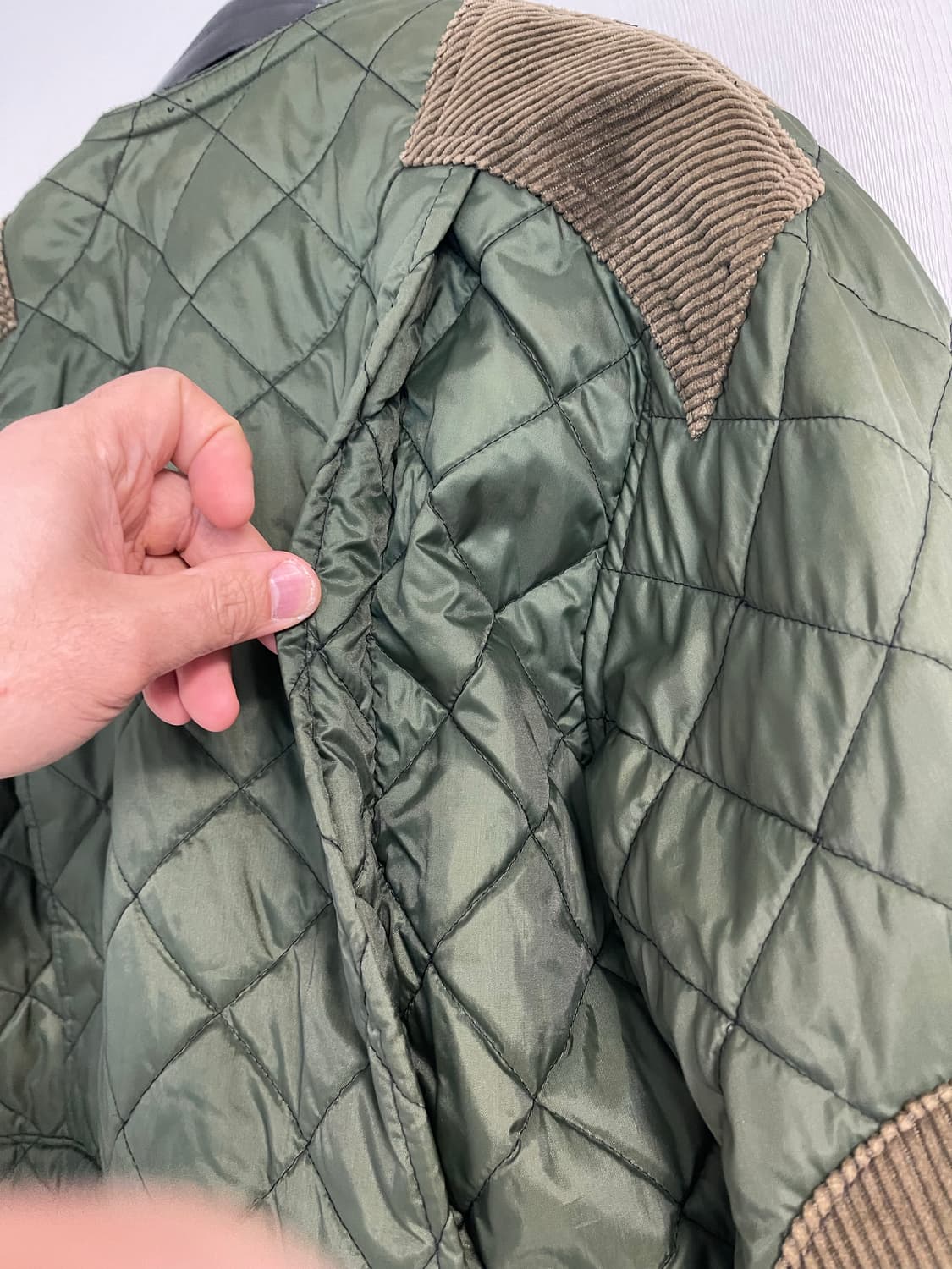 헌팅 월드 헌팅 퀼팅 자켓 올리브 M 상품이미지5