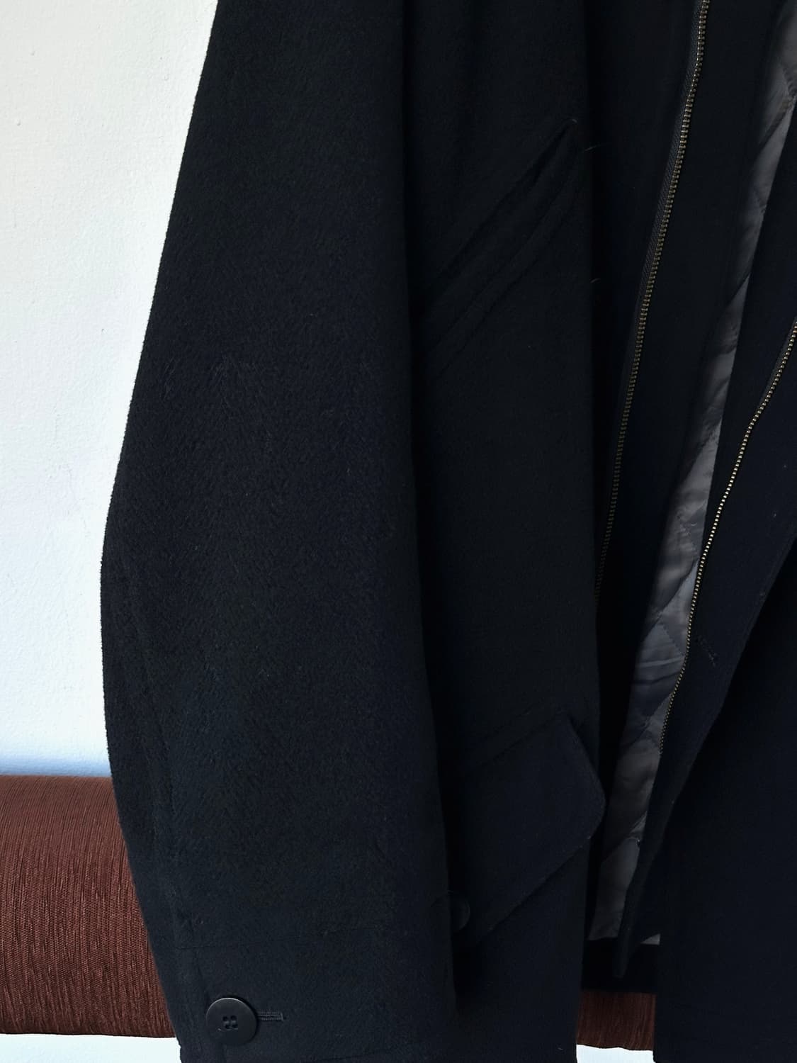 Pure cashmere blend mil design mid coat 상품이미지4