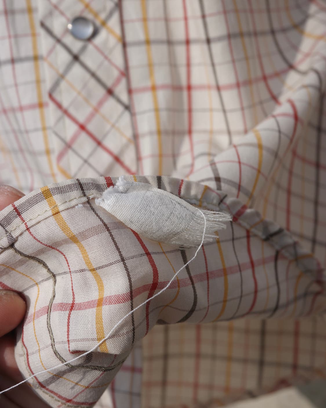 70s Lee 체크 웨스턴 셔츠 상품이미지4