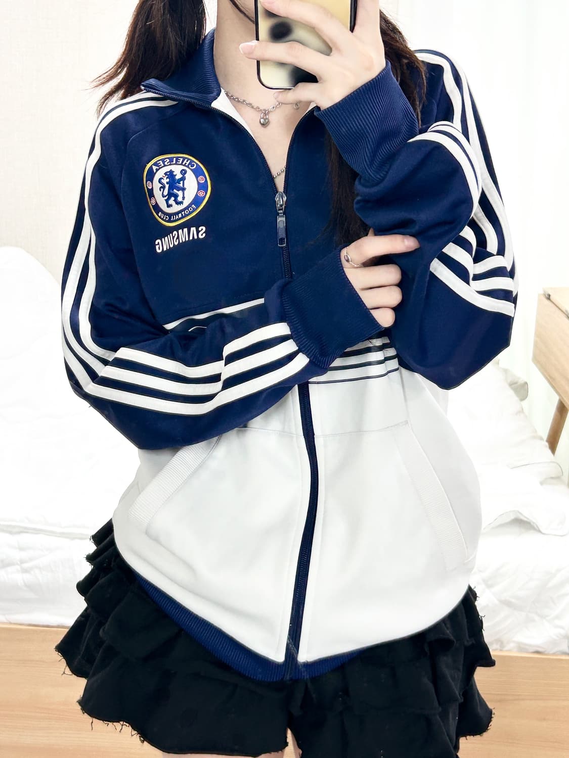 아디다스 첼시 삼성 네이비 배색 져지 상품이미지2