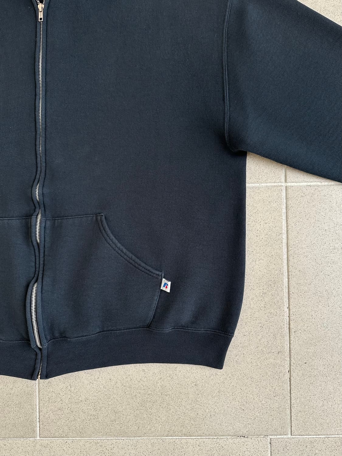 빈티지 러셀 후드집업 블랙 L 상품이미지3