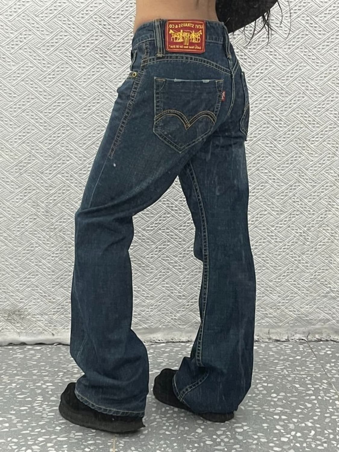 리바이스 올드스쿨 레트로 레드패치 데님 팬츠 76 C06837 상품이미지1