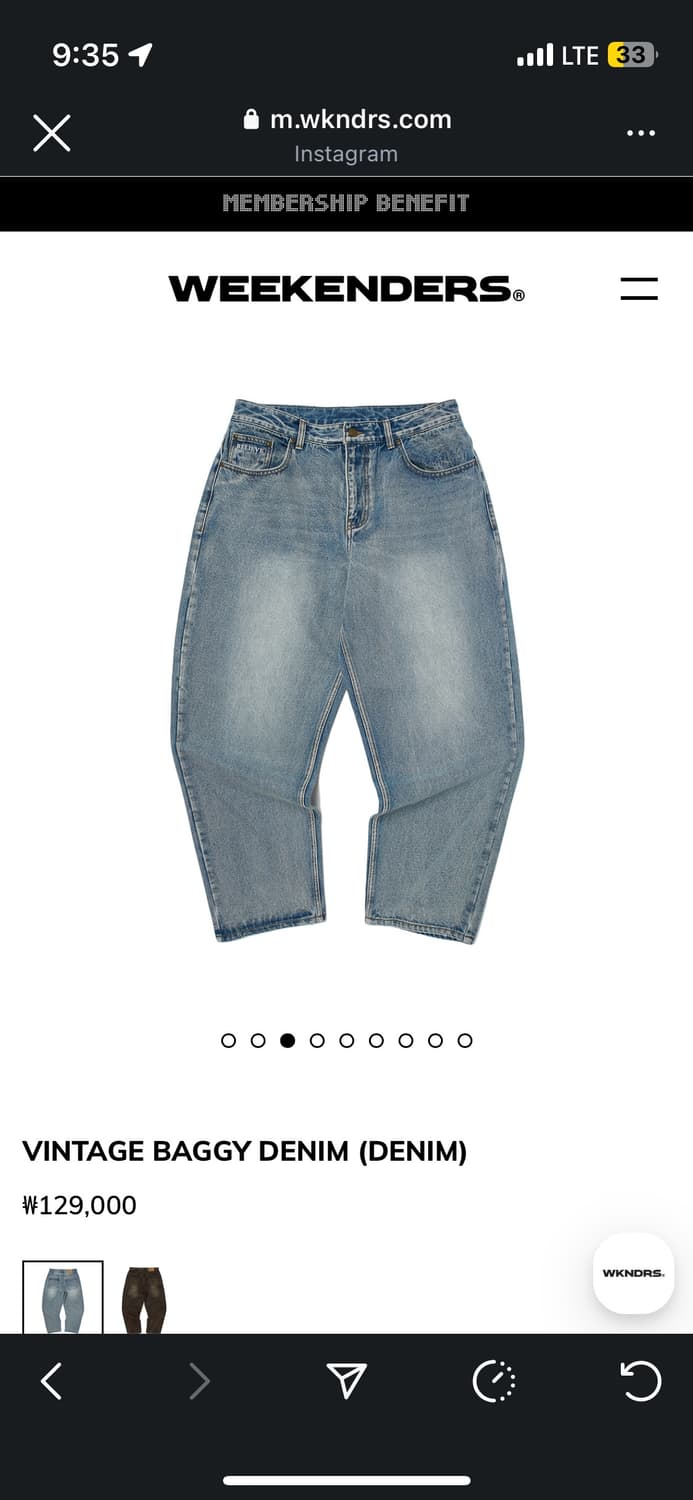 위캔더스 VINTAGE BAGGY DENIM (DENIM) 상품이미지2