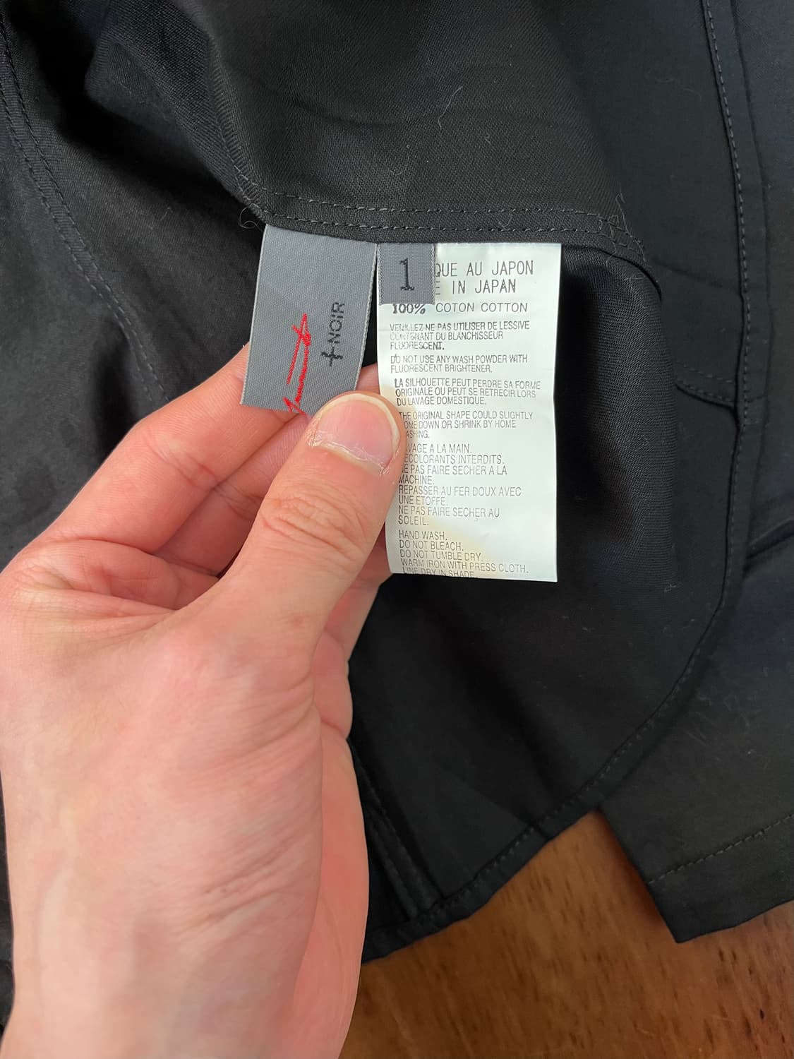 요지 야마모토 누아르 롱슬리브 셔츠 상품이미지6