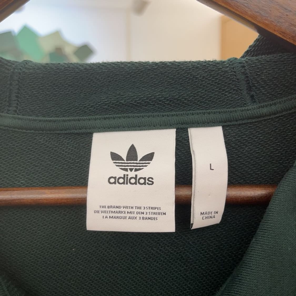 아디다스 빈티지 캐주얼 딥그린 롱 후드집업 L C09676 상품이미지5