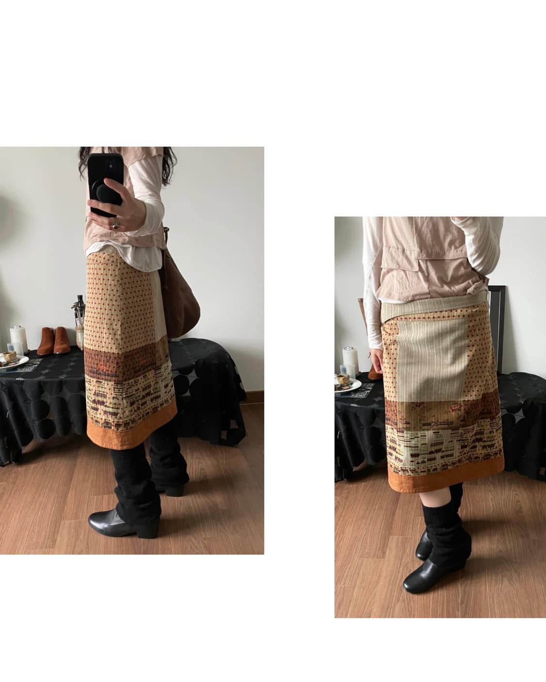 patterned skirt 상품이미지2