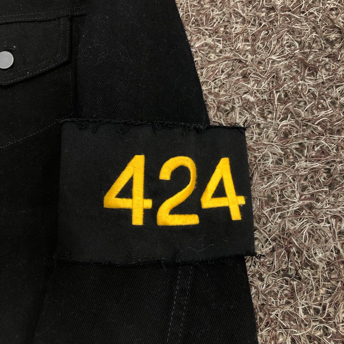 424 블랙 데님 트러커 자켓 상품이미지3
