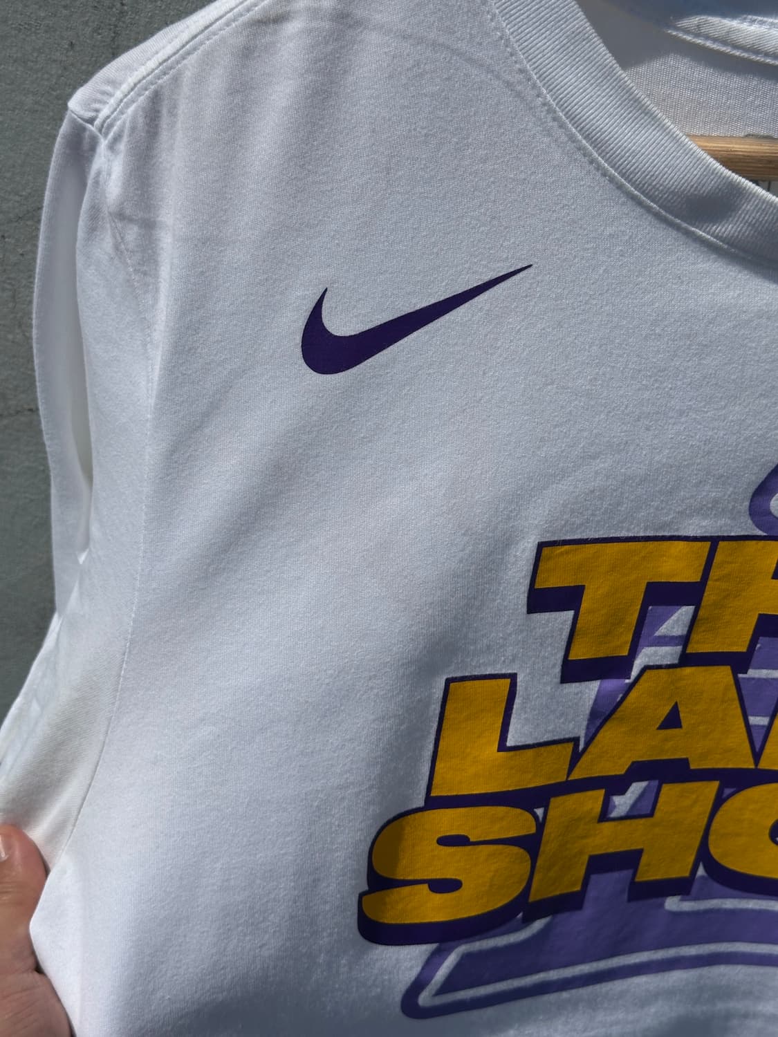 [S] 나이키 The lake show 화이트 반팔 티셔츠 상품이미지6