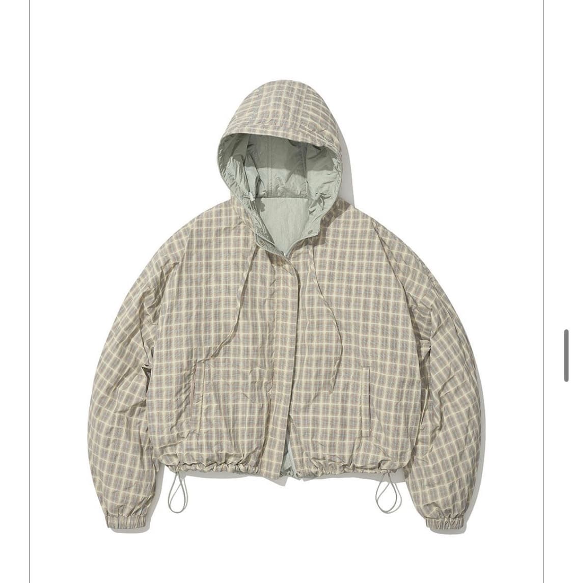 파르티멘토 우먼 - 리버시블 후드 윈드브레이커 (민트 그레이) 상품이미지2