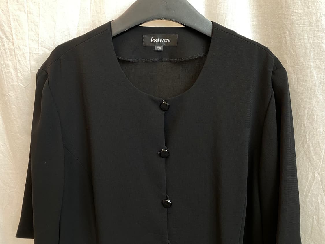 블랙 반팔 자켓(XL) 상품이미지2