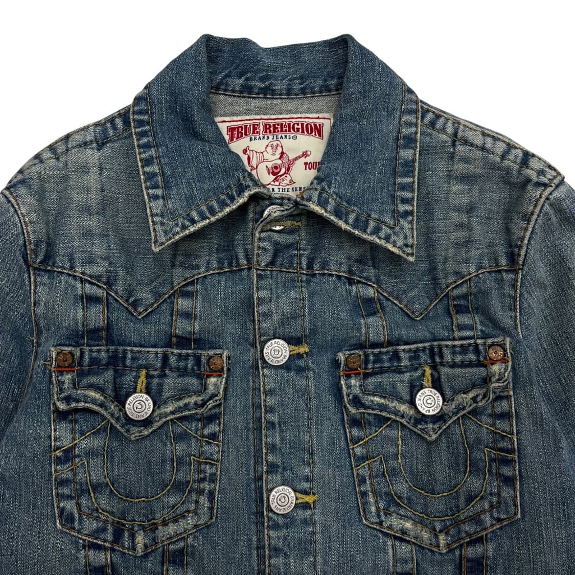 트루릴리젼 연청 스티치 트러커 자켓 M 상품이미지6