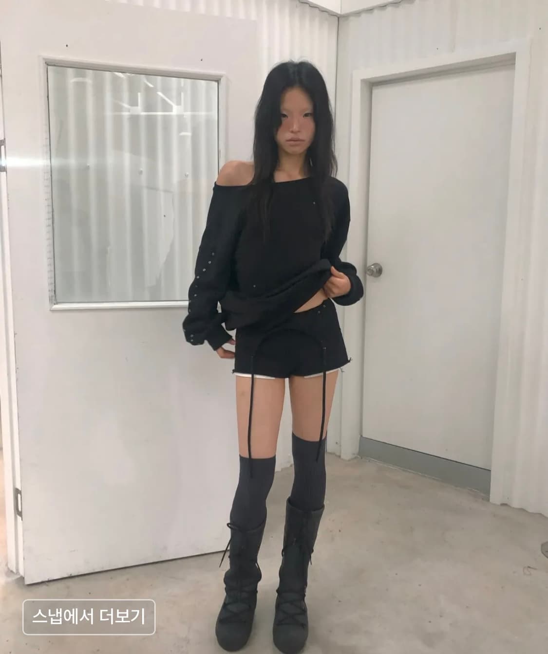 Layered Shorts / Black 상품이미지4