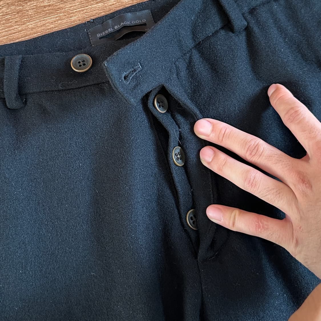 Diesel black gold wool trouser  상품이미지5