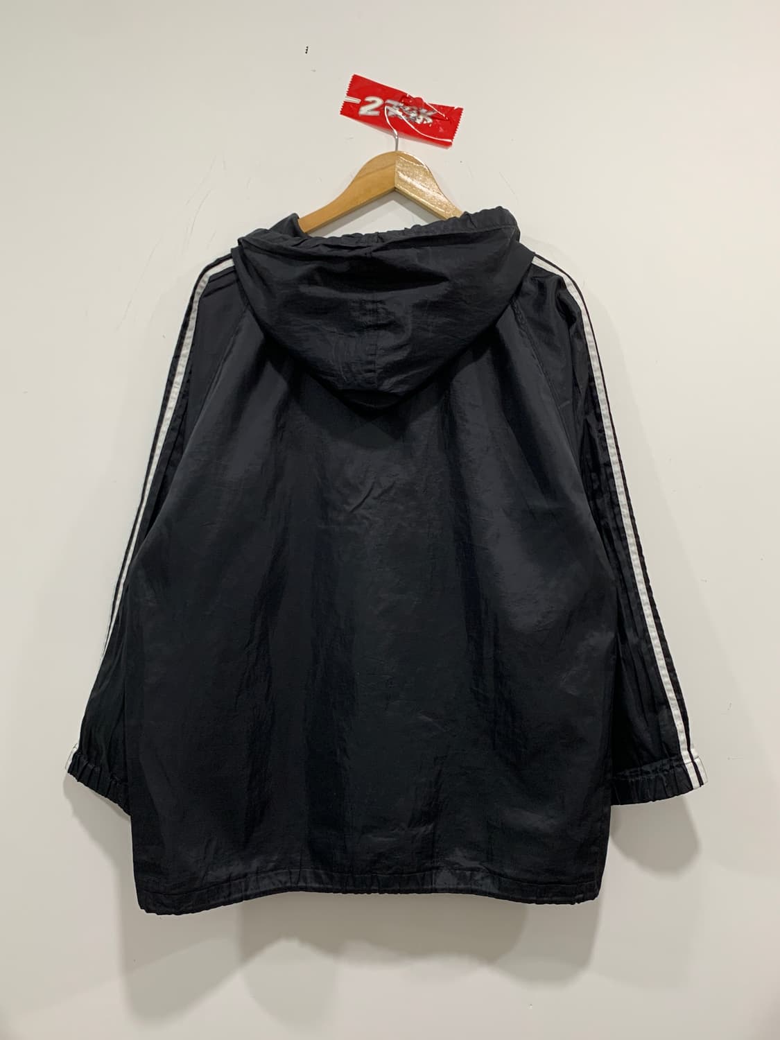 (빈티지)Adidas 아디다스 올드스쿨 삼선 후드 윈드브레이커 상품이미지4