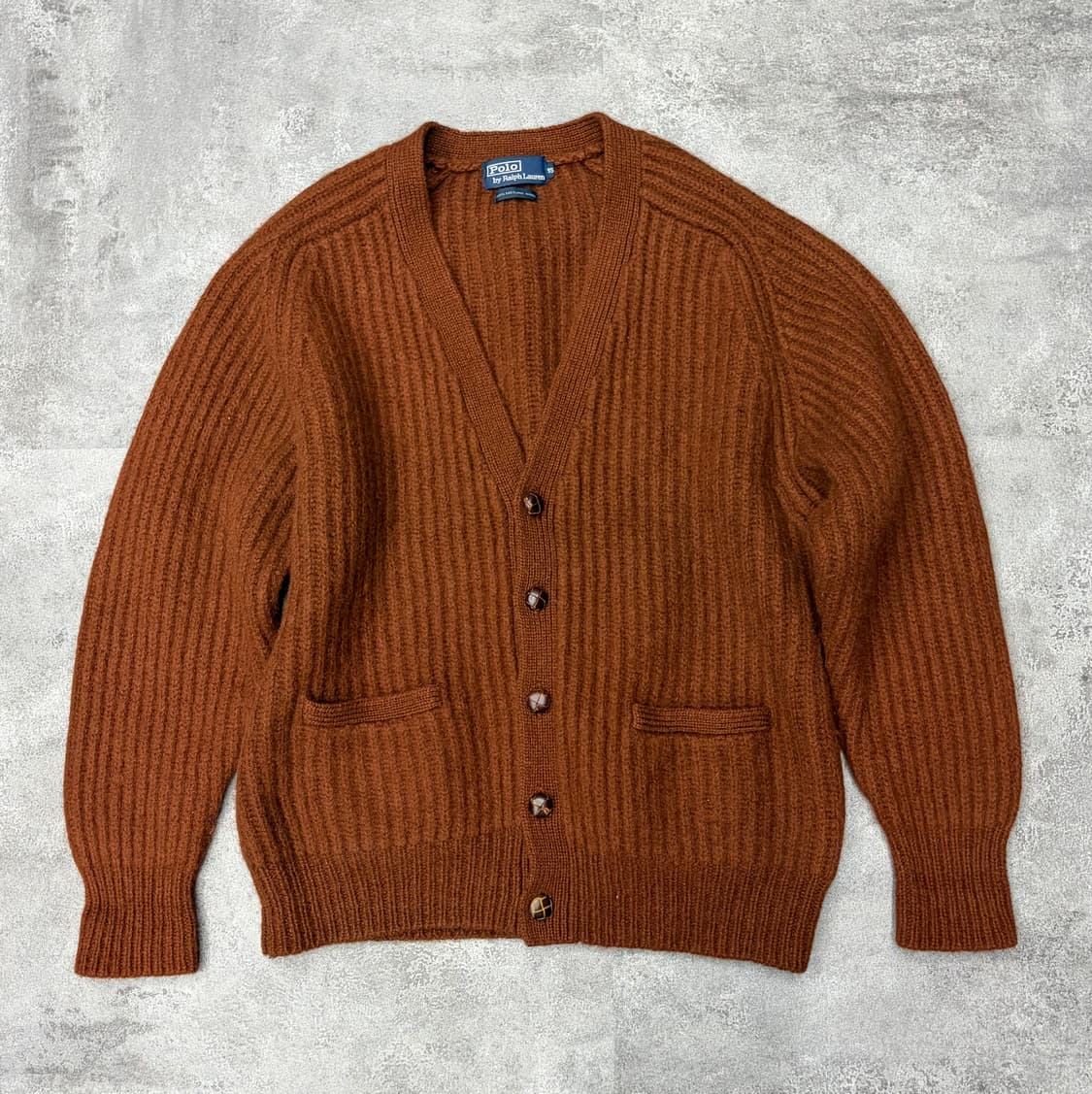 90s 폴로 랄프로렌 브라운 니트 가디건 상품이미지1