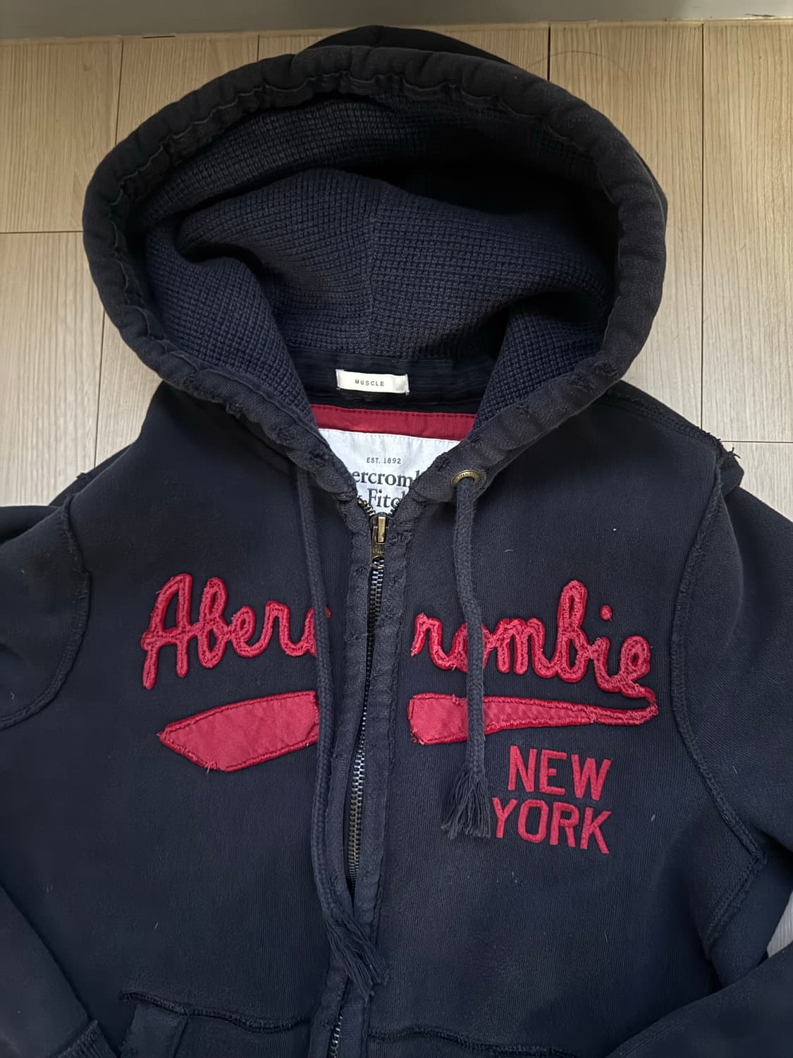 아베크롬비 데미지 디테일 후드직업 상품이미지7