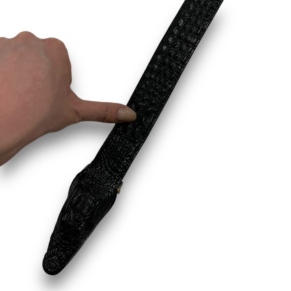 Premium Leather 크로커다일 락시크 소가죽 벨트 상품이미지4