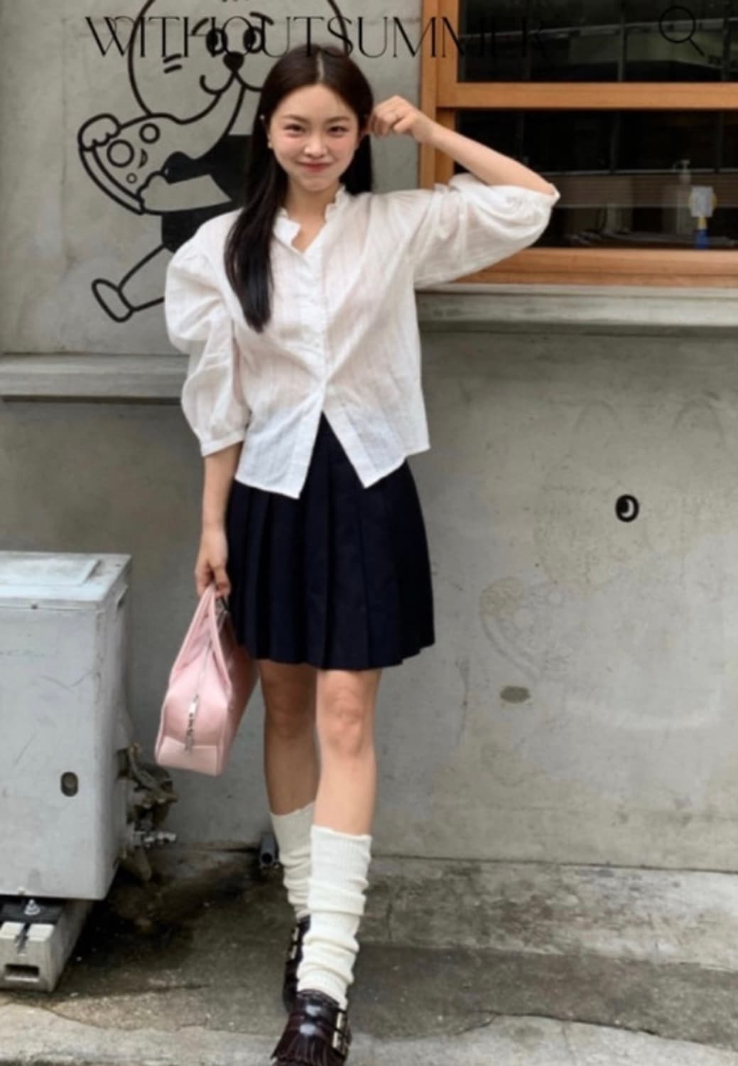 위드아웃썸머 마르니 블라우스 1회착 위드아웃썸머 블라우스 상품이미지2