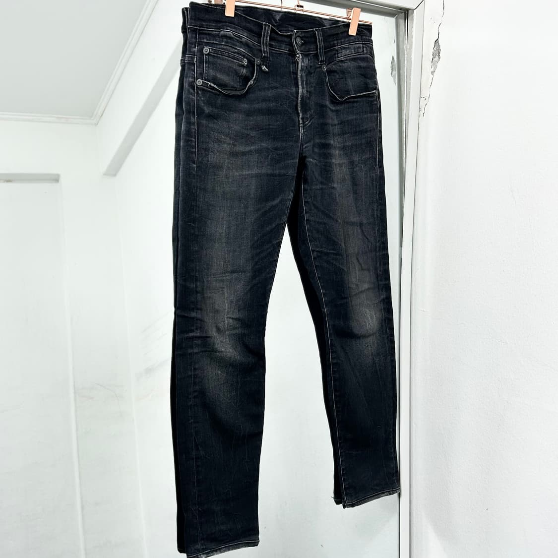 R13 알써틴 흑청 데님 팬츠 상품이미지4